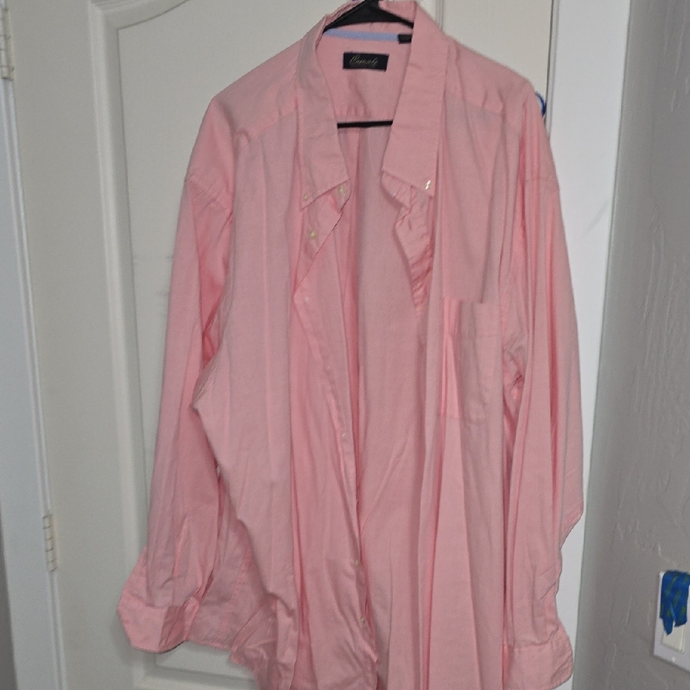 Roundtree & Yorke Light Pink Button Down Shirt 4XT